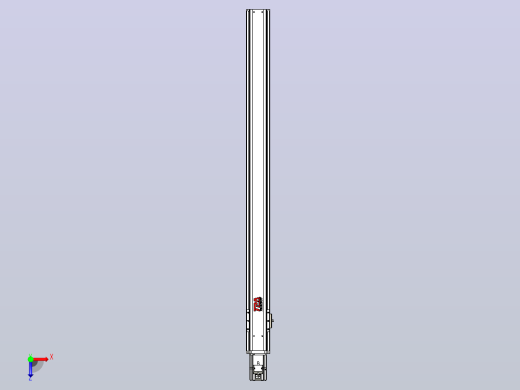 日规模组半封闭丝杆TPA-HNR-85S-1610C-L1050-M-C-P20-N3俯视缩略图