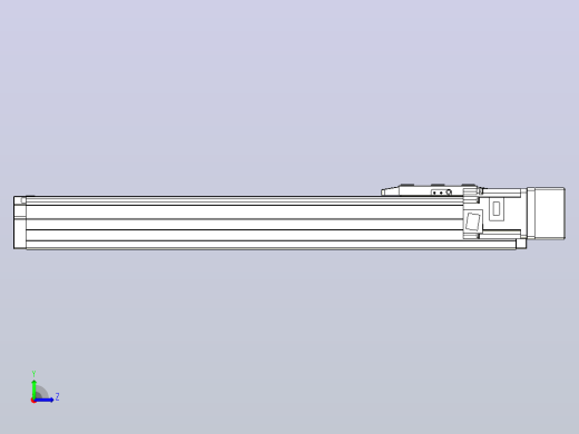 滚珠丝杠直线轴内置导轨TPA-GCR-80-1610C-L400-MR-M20-N3左视缩略图