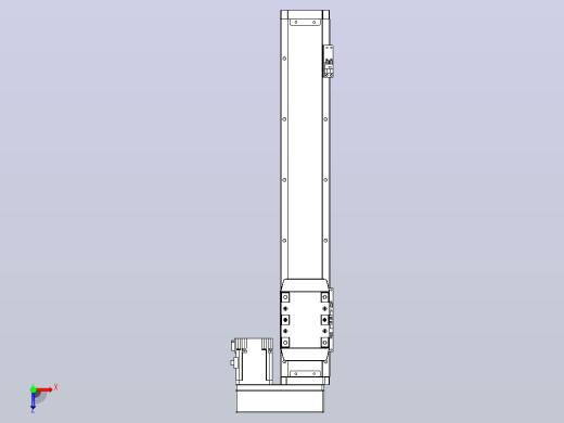 滚珠丝杠直线轴内置导轨TPA-GCR-80-1610C-L400-MR-M20-N3俯视缩略图