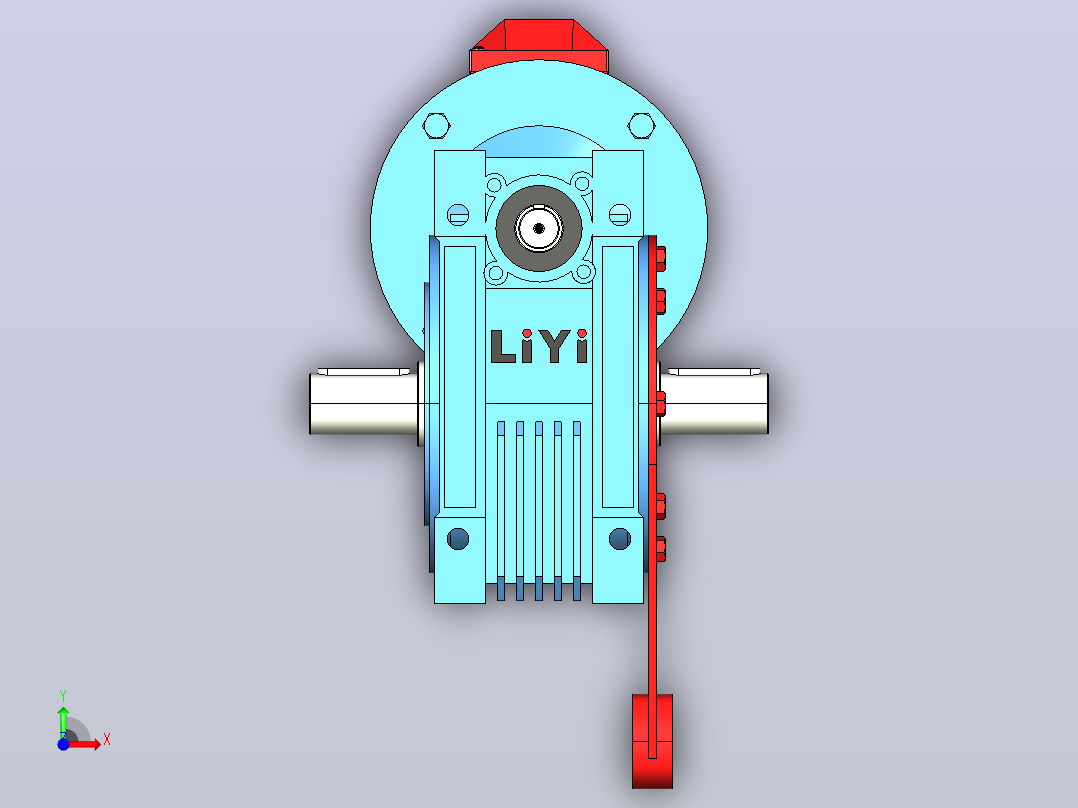 NMRV130蜗轮蜗杆减速机[RV130-E-80-2.2kW-A1-SZ]前视图