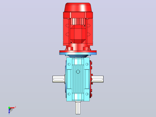 NMRV130蜗轮蜗杆减速机[RV130-E-80-2.2kW-A1-SZ]俯视缩略图