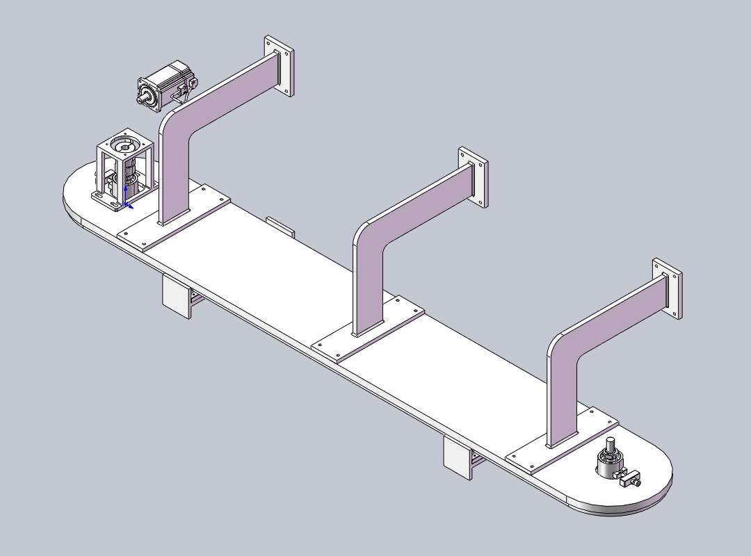 086-16-链条-铝材框架环形导轨工程师图纸