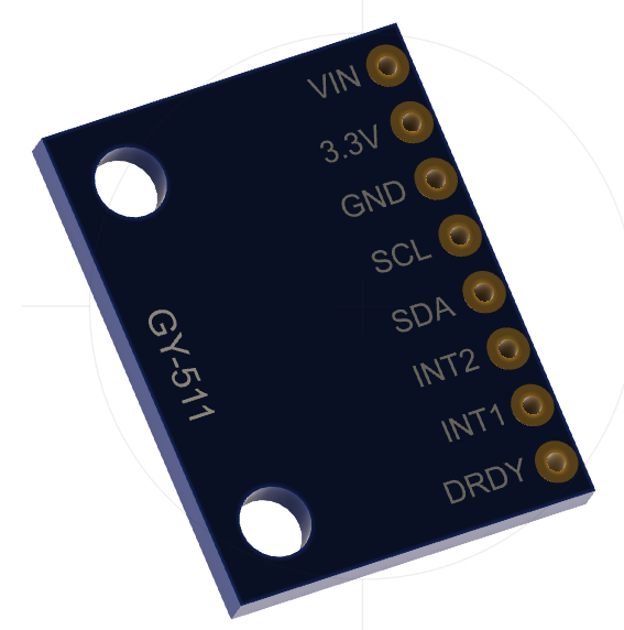 GY-511  LSM303DLHC电子罗盘3D加速计和3D磁力计模块