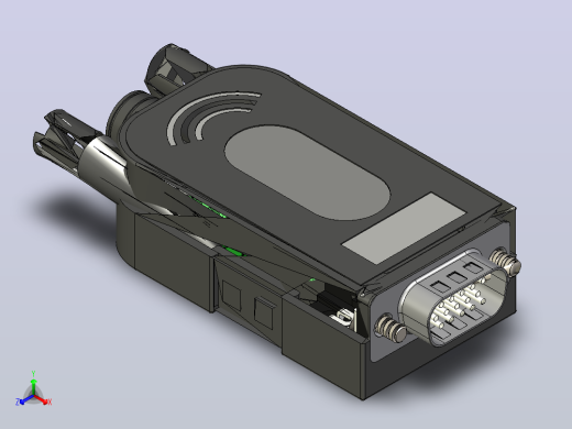 模块化电路连接器VGA DB15-Macho正等轴测缩略图