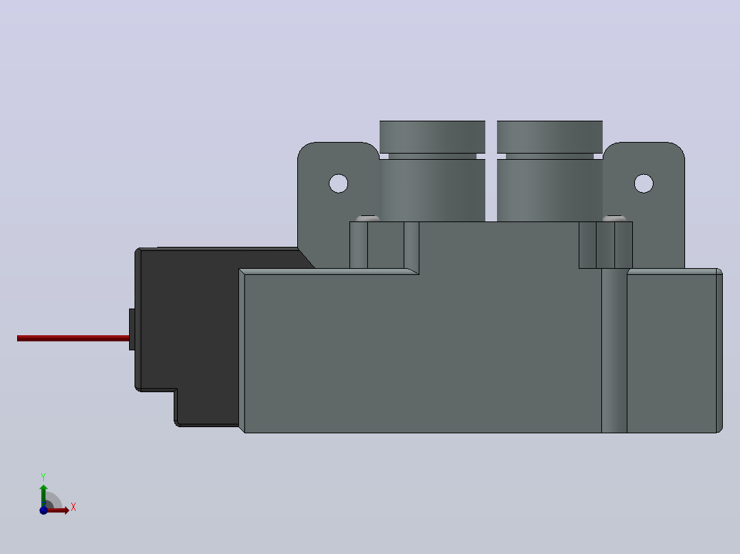 SY7120-L-C4-8 L型插座式电磁阀[SY7120-6-L-02-C4-F2]左视图