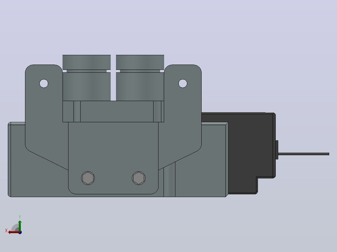 SY7120-L-C4-8 L型插座式电磁阀[SY7120-6-L-02-C4-F2]右视图
