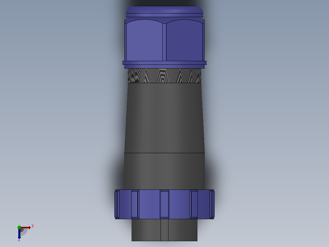 SP2110P[SP2110P-5]航空插头，多芯接头，连接器俯视图