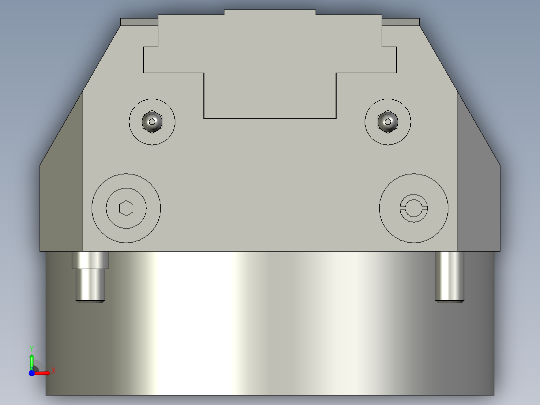 气动夹紧系统SCHUNK-0405382 KSF-LH-Z plus 160, 0前视图