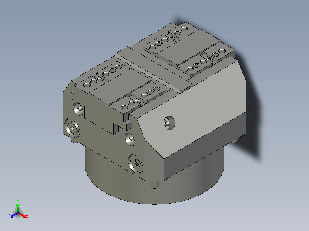 气动夹紧系统SCHUNK-0405382 KSF-LH-Z plus 160, 0正等轴测图