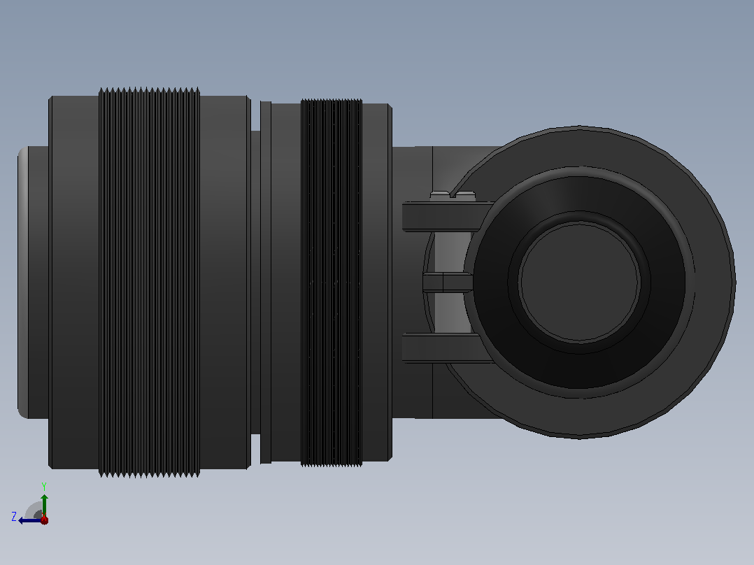 电缆护套插头TV[电缆护套插头TV]右视图