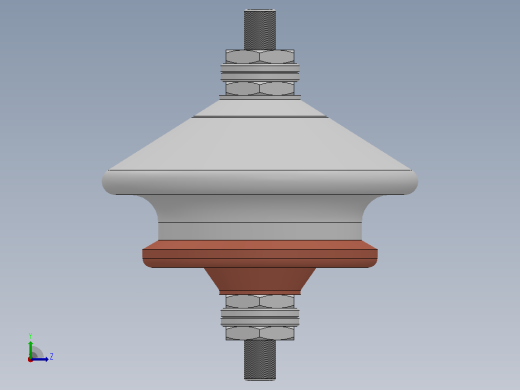 FYS-0.5kv-500V低压陶瓷氧化锌避雷器[Y1.5W-0.8╱3.9]左视缩略图