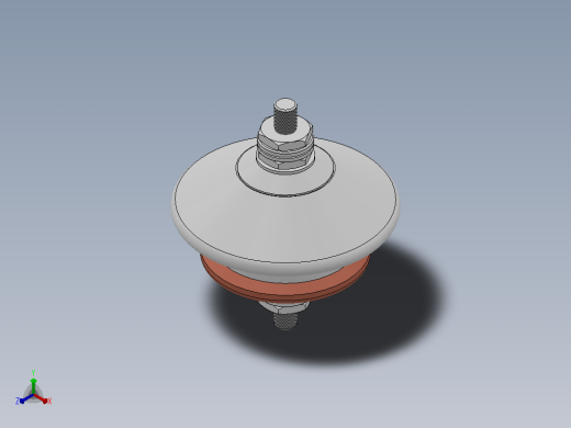 FYS-0.5kv-500V低压陶瓷氧化锌避雷器[Y1.5W-0.8╱3.9]正等轴测缩略图