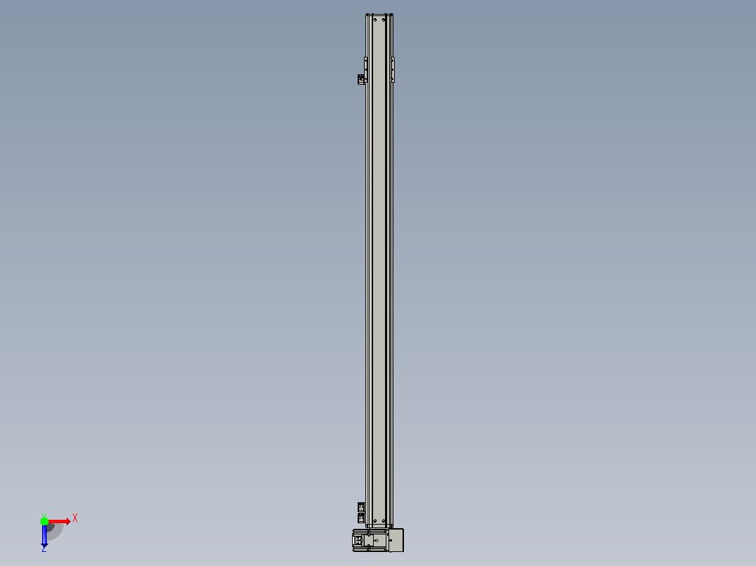 MT75BT半封闭皮带滑台[MT75BT.L80.1200.RU.P40.C3]俯视图
