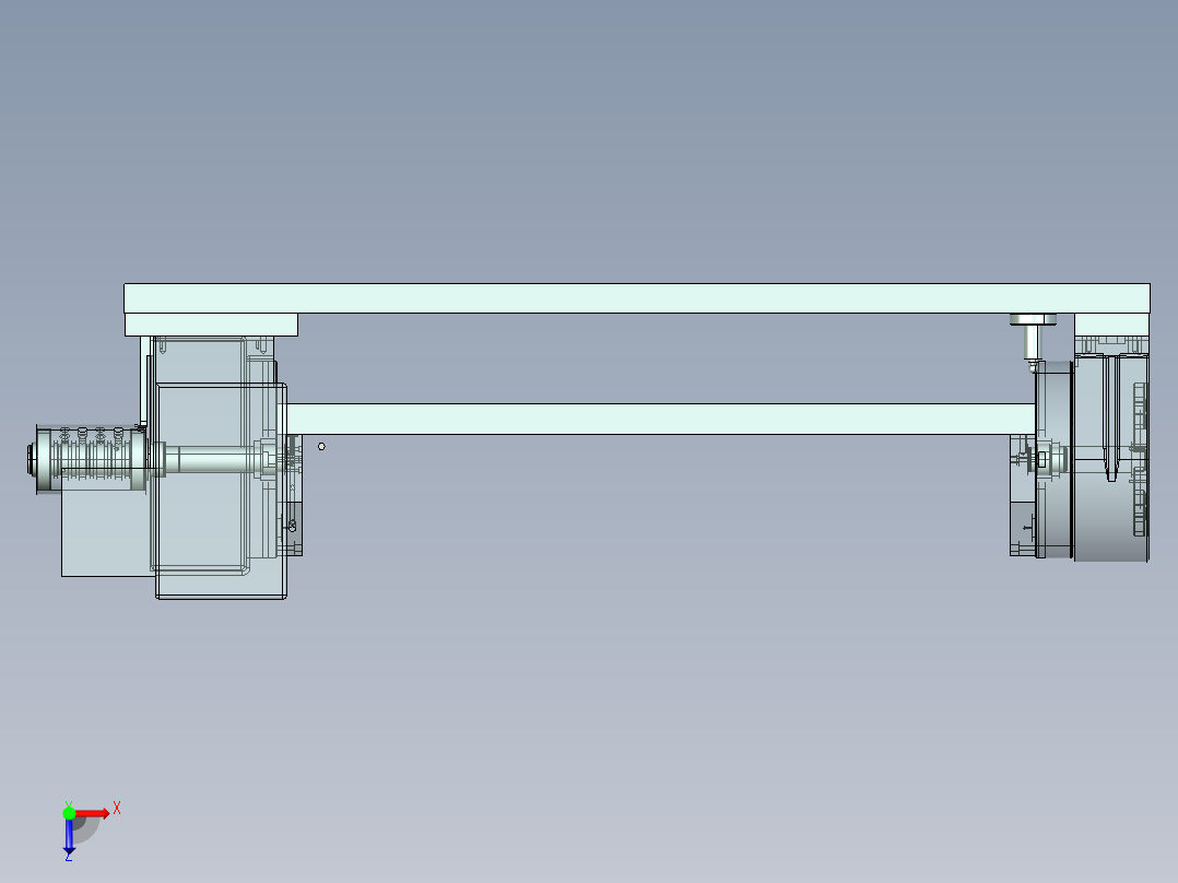 四轴转台液压夹具俯视图