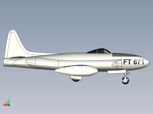 144-P-80A Shooting Star STP STL后视缩略图