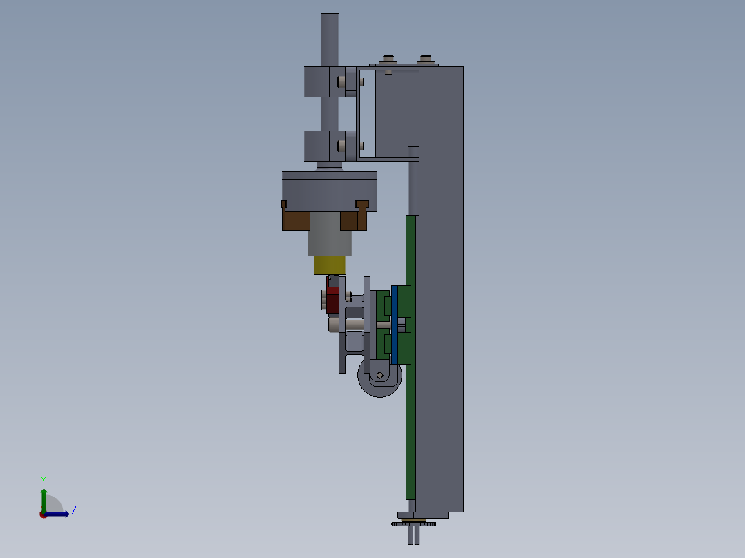 自制车床左视图