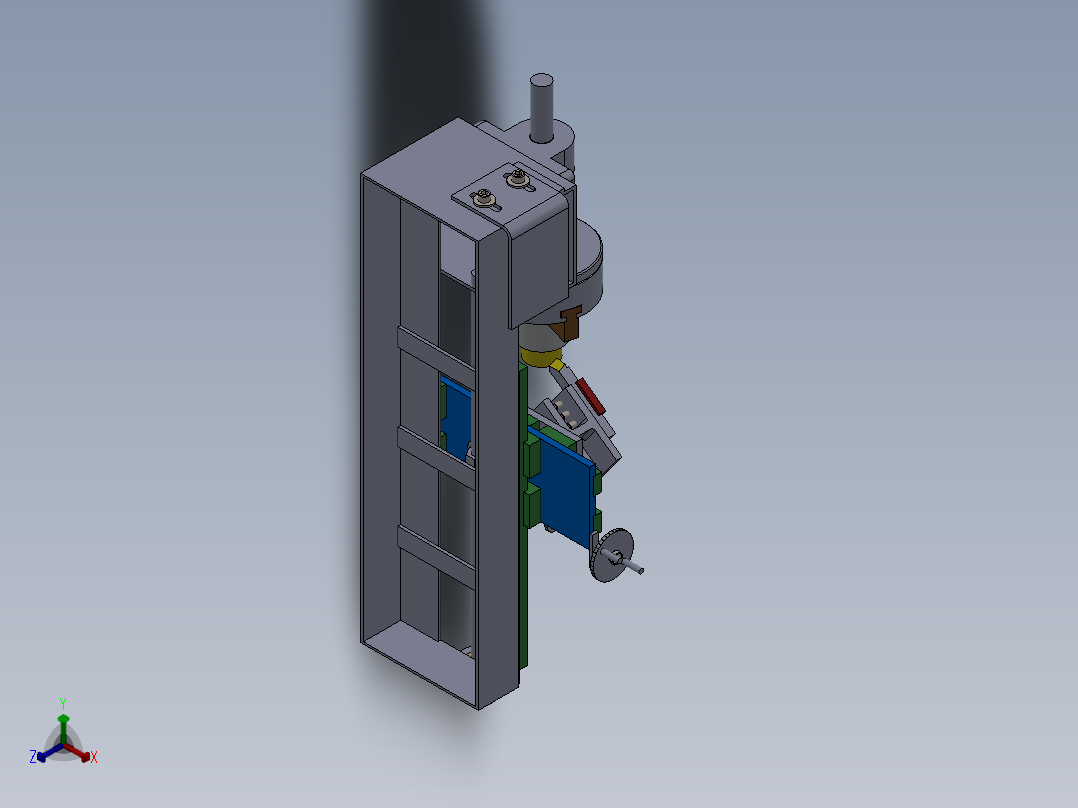 自制车床正等轴测图