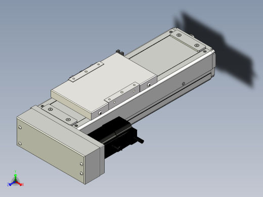 Toyo东佑达直线模组-ECH12-100-BL-100W正等轴测缩略图