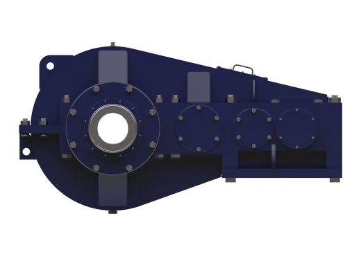 三级斜齿轮减速箱3D图纸 Solidworks设计 附IGS STEP缩略图