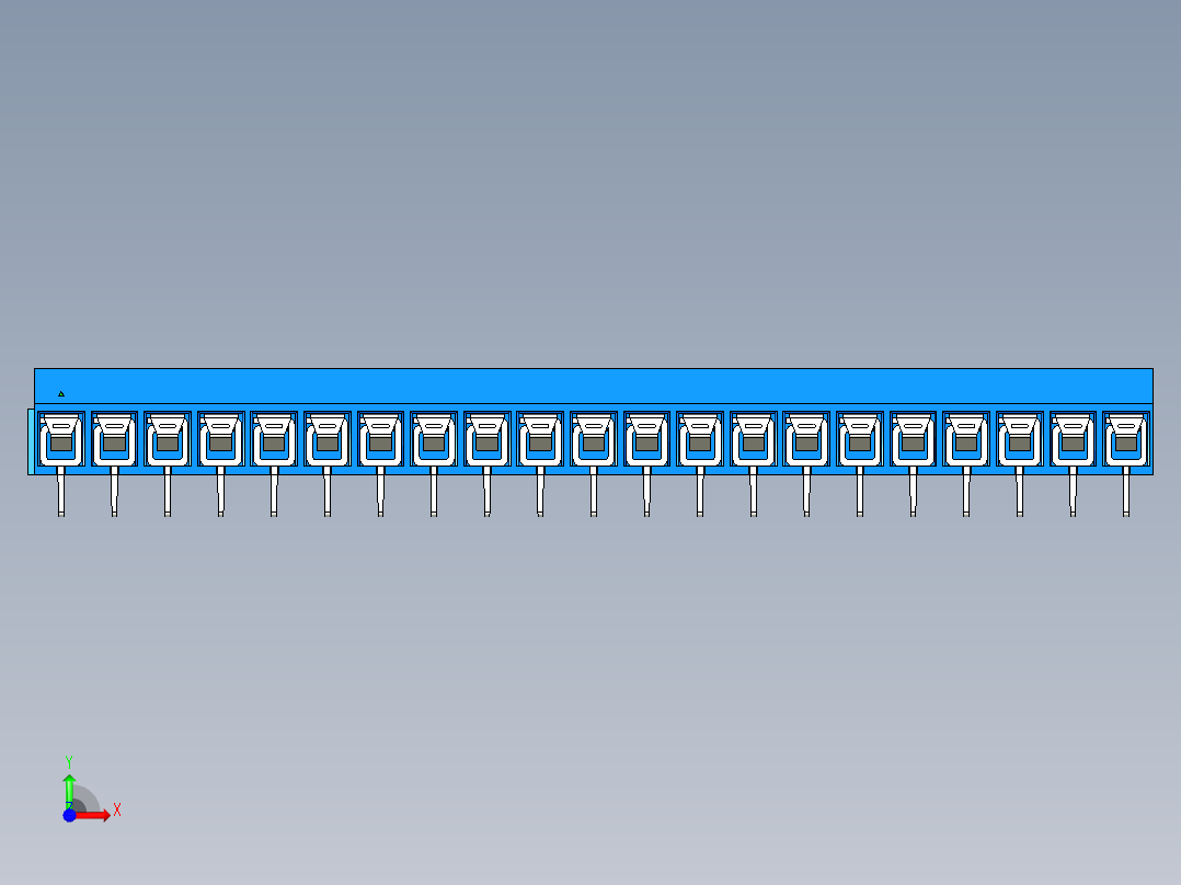 DEGSON DG306 系列 5.0 接线端子-DG306-5.0-21P-12-00AH前视图