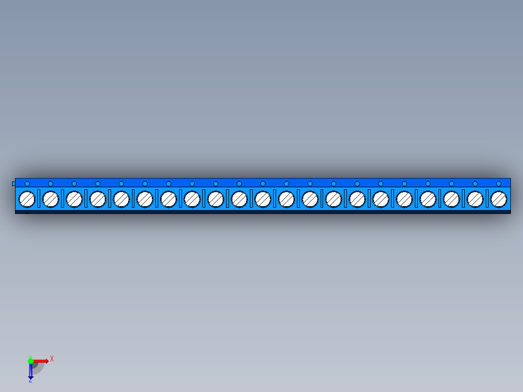 DEGSON DG306 系列 5.0 接线端子-DG306-5.0-21P-12-00AH俯视图