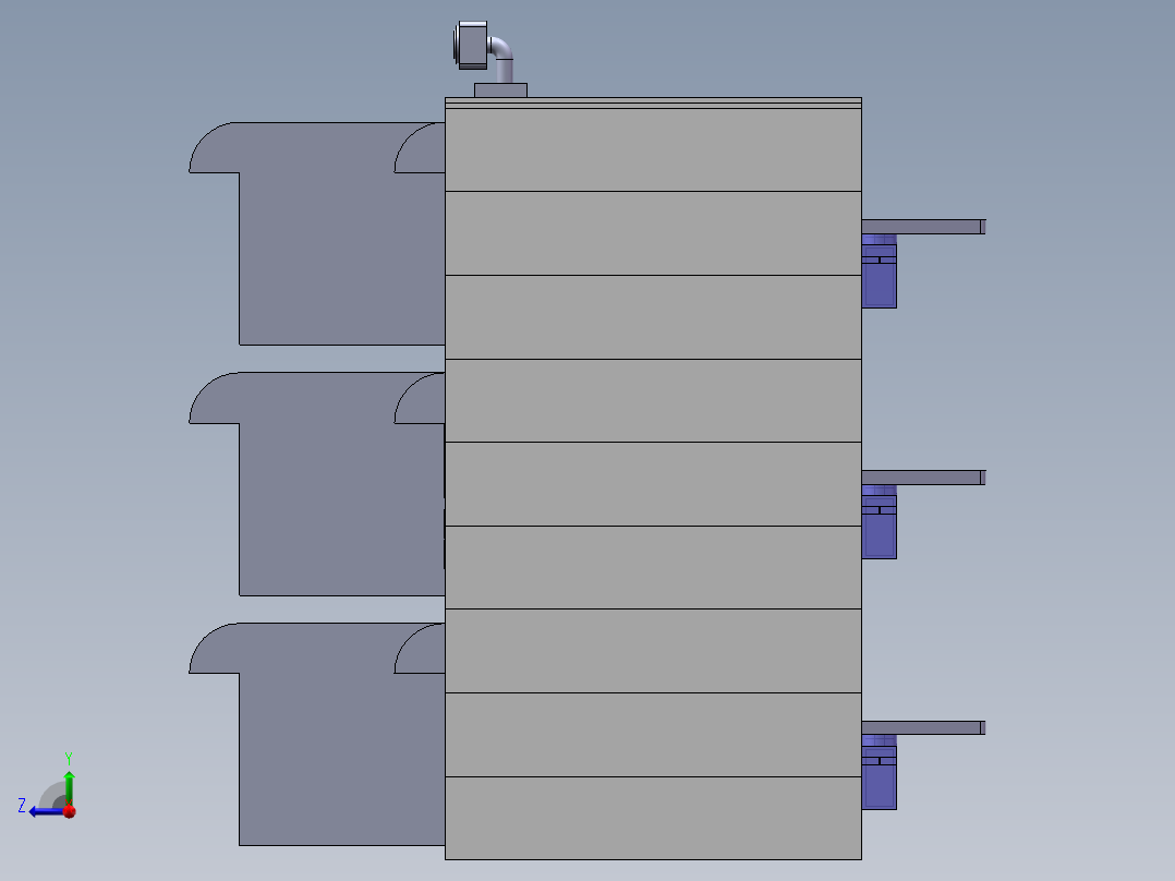 智能抽屉右视图
