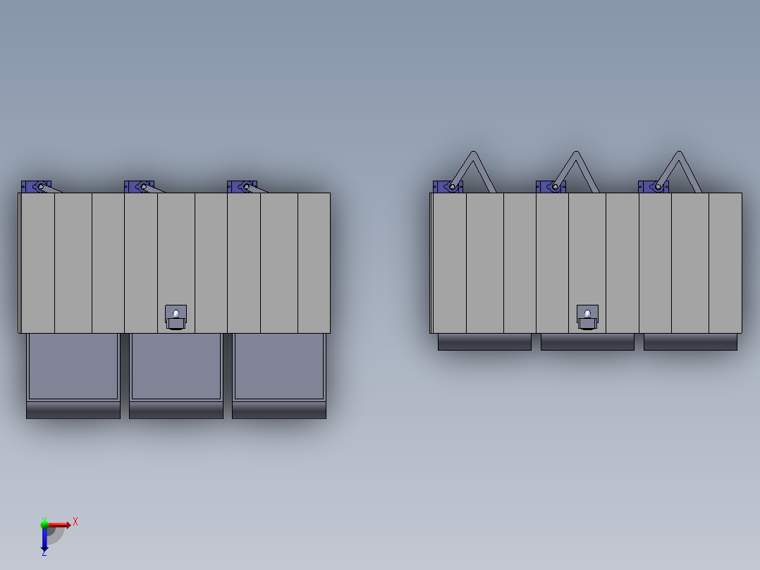 智能抽屉俯视图