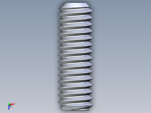 UNC 平头紧定螺钉-UNC SET SCREW 8-32 x0.500.STEP俯视缩略图