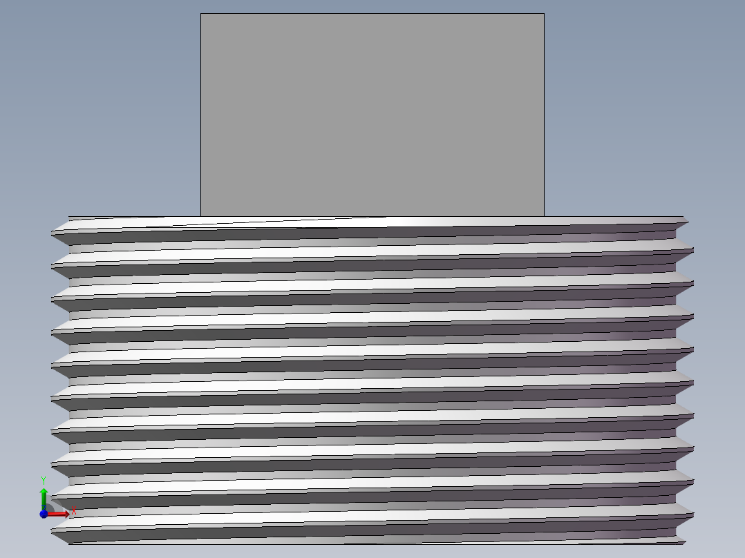 四角塞头 DN32前视图