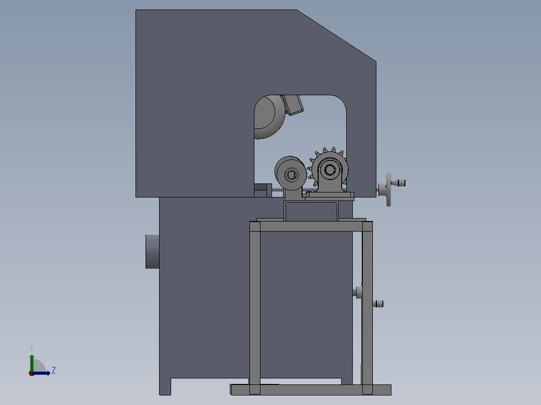 棒料清洗机左视图