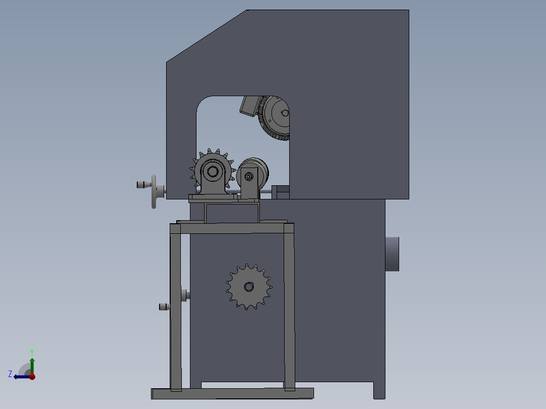 棒料清洗机右视图