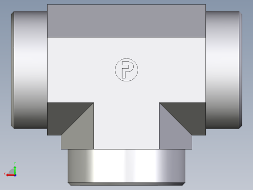 卡套式工业通用硬管接头EO_Union_tee_T42LCFX后视缩略图