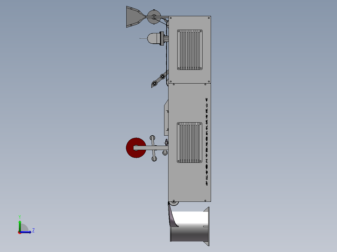 鞭炮编织机左视图