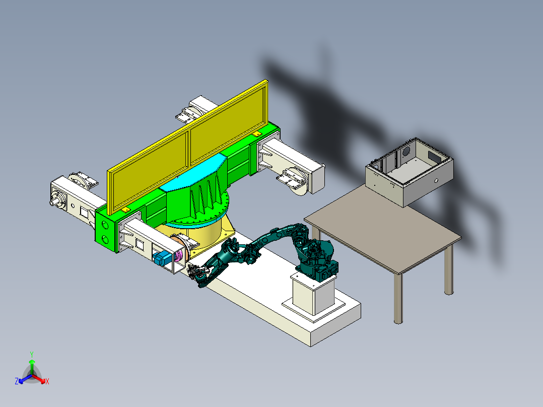 焊接机器人带变位机