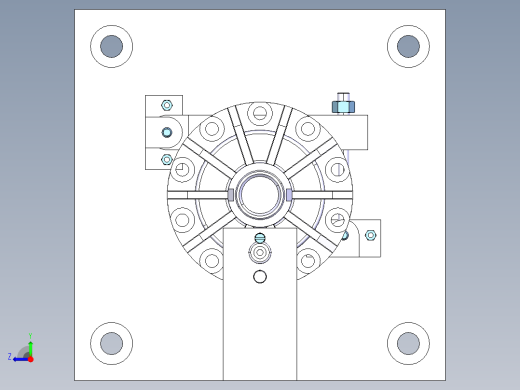 民意车差速器壳体加工工艺编制及专用夹具设计【三维图】右视缩略图