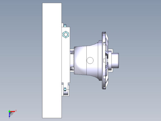 民意车差速器壳体加工工艺编制及专用夹具设计【三维图】俯视缩略图
