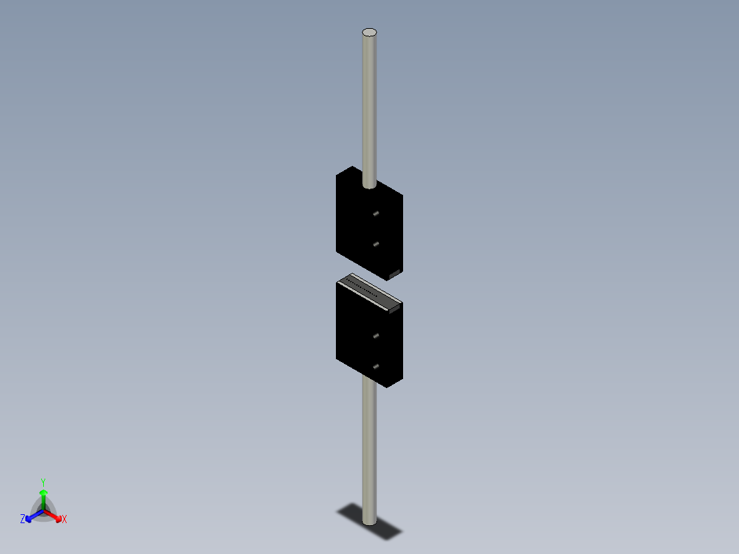 矩阵光纤_对射型FT-S24正等轴测图