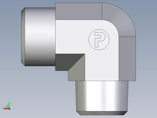 卡套式工业通用硬管接头EO_Male_stud_elbow_WE16SRCFX后视缩略图