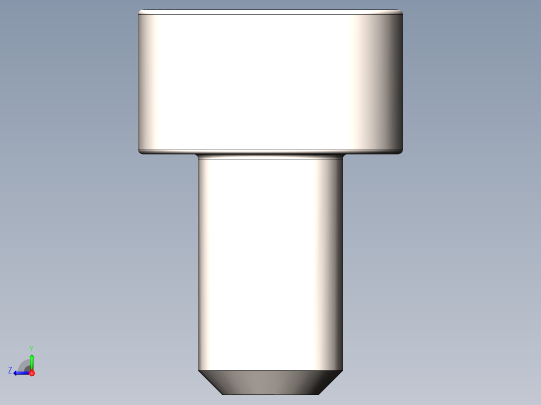 螺钉A2-70 DIN912内六角右视图