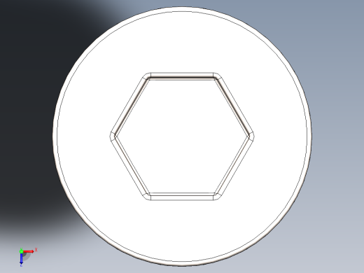 螺钉A2-70 DIN912内六角俯视缩略图