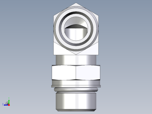 卡套式工业通用硬管接头EO_Adjustable_Locknut_elbow_WEE20SMOROMDCF右视缩略图
