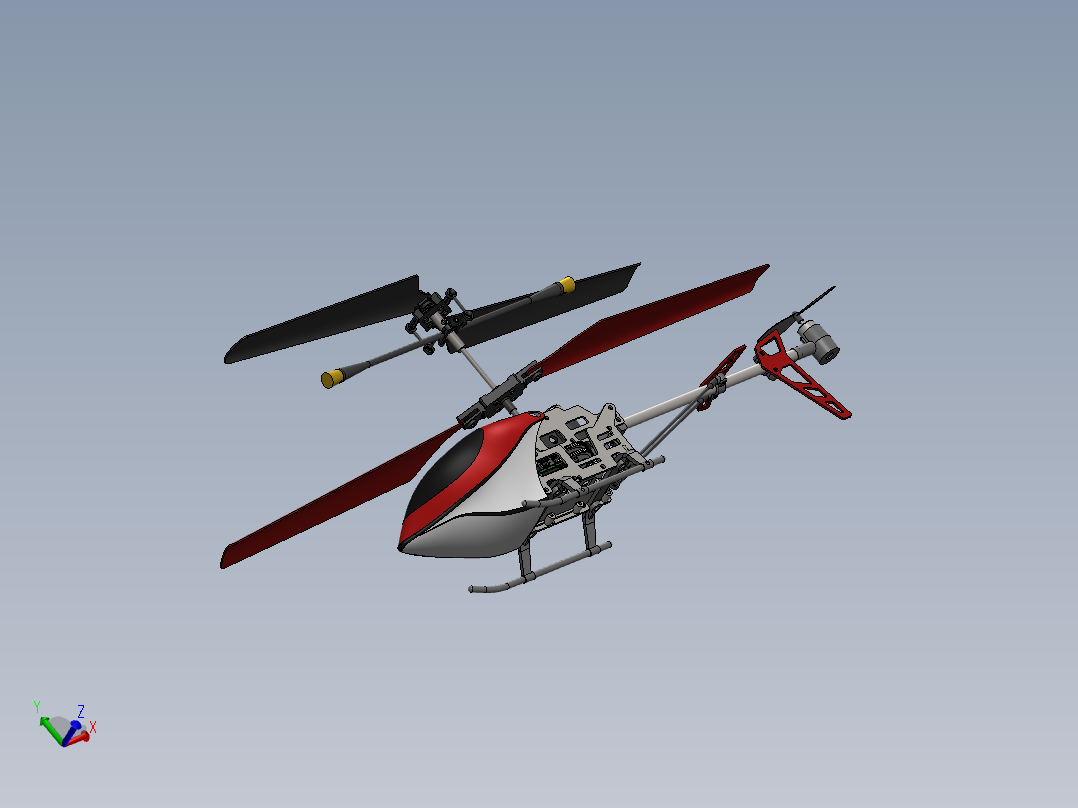 直升飞机 飞机模型设计 (84)