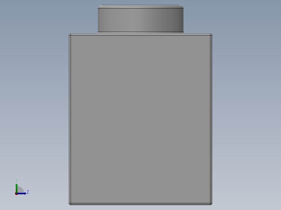 乐高机械组积木（横梁）-370201 White Technic Brick 1 x 8 with Holes左视图