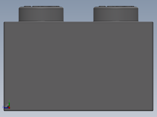 乐高套装 4421基本积木-4211387 - 3003 Medium Stone Grey Brick 2 x 2.SLDPRT右视缩略图