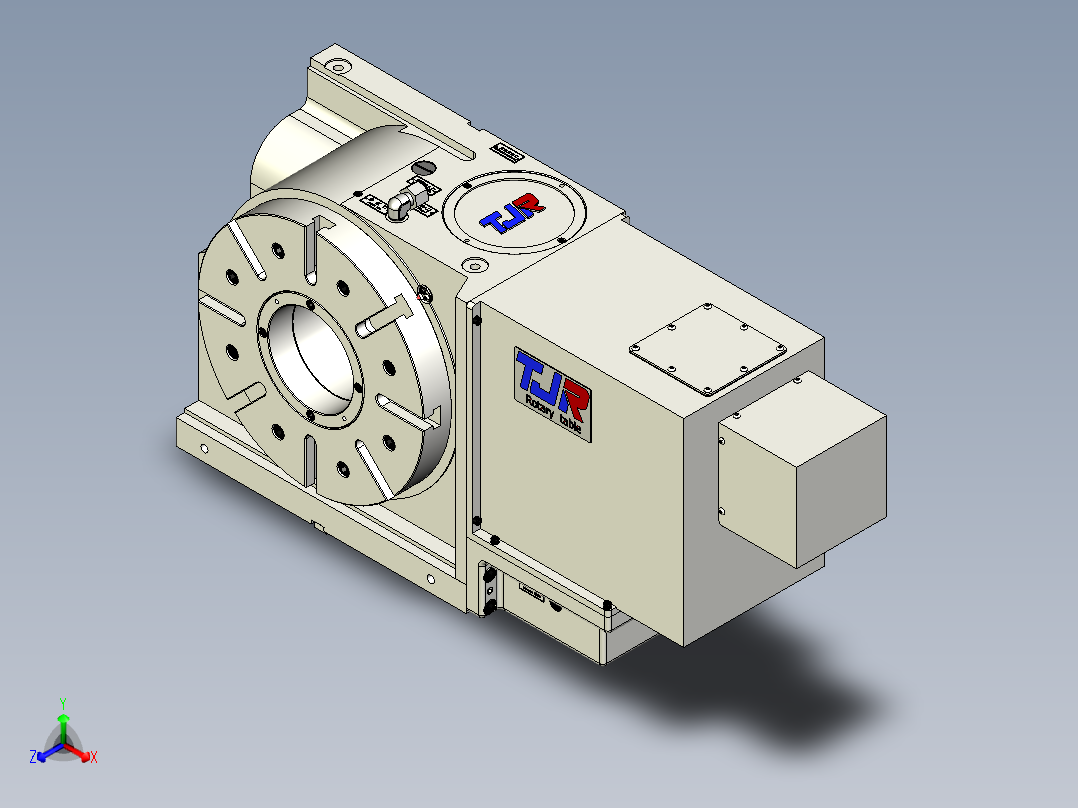 HR032EX-B0(四轴转台)外型圖正等轴测图