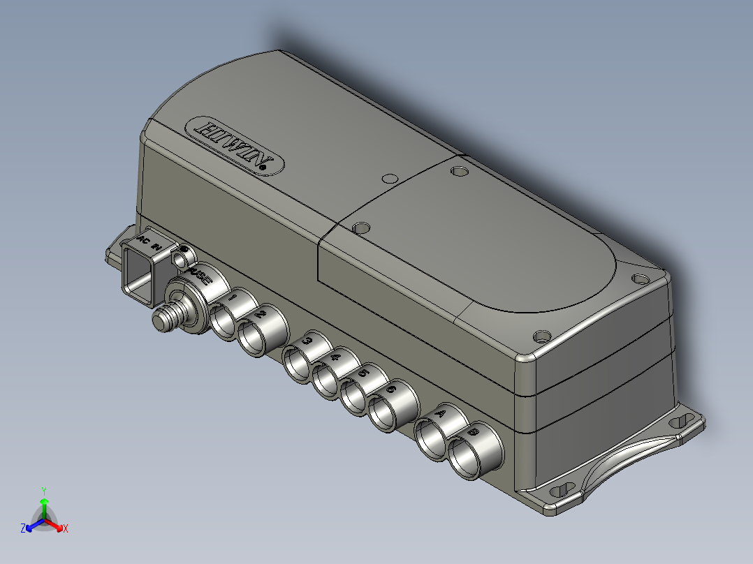 上银线性制动器STEP_LAK6B正等轴测图