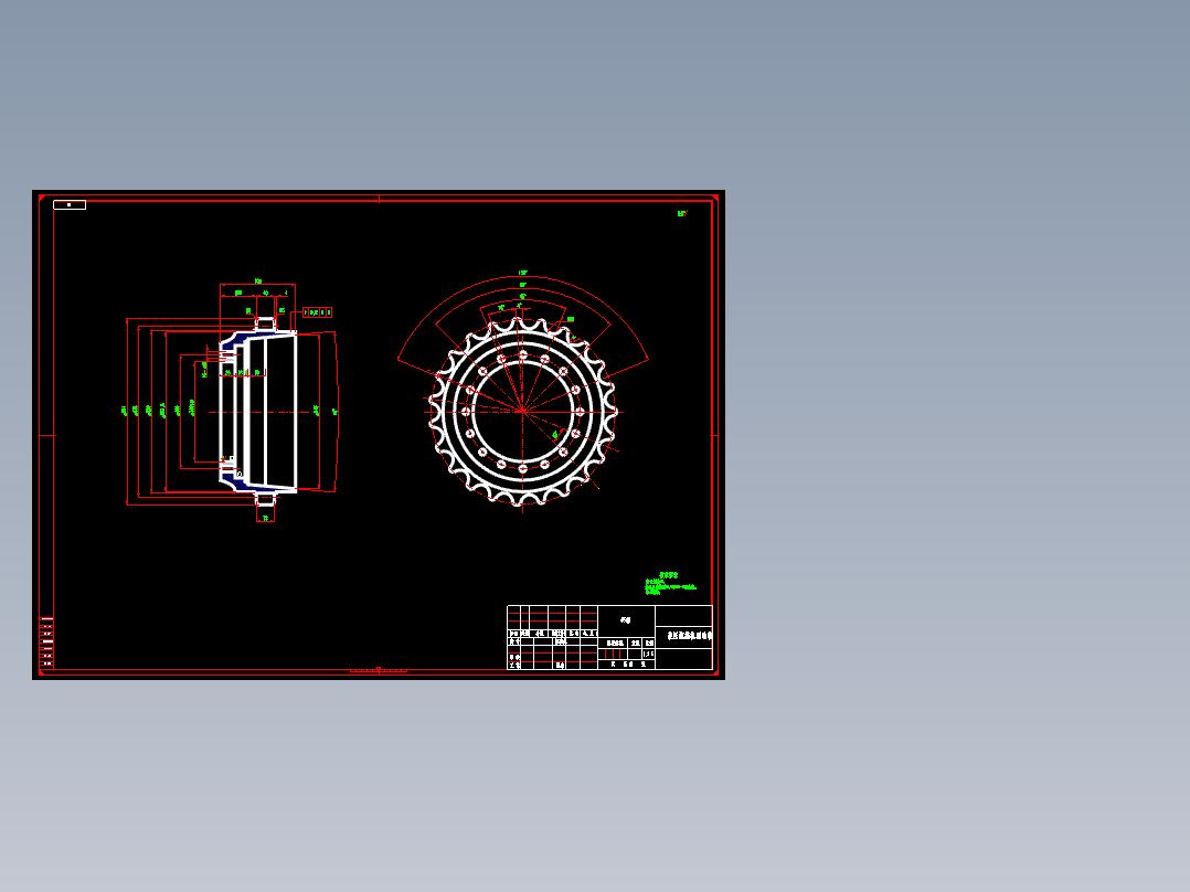 液压驱动轮画图【含图和文档】