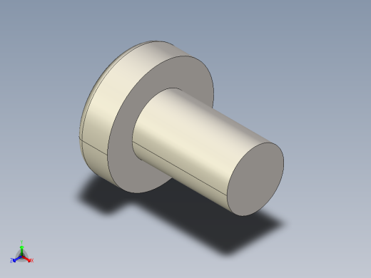 螺丝 M3 十字盘头-M3 x 5 Screw head.STEP正等轴测缩略图
