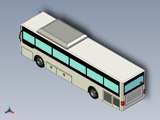 宇通公交车三维模型