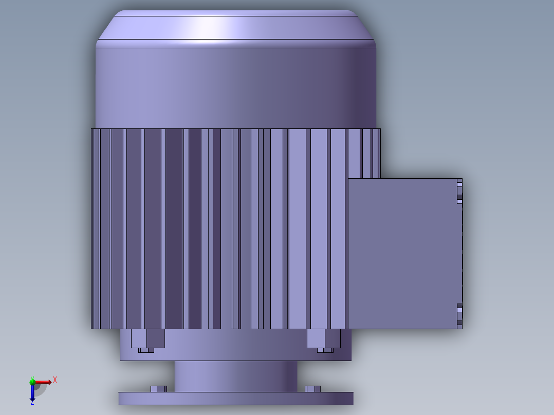 电机_160-DT90-269-354-197-154.stepNN俯视图